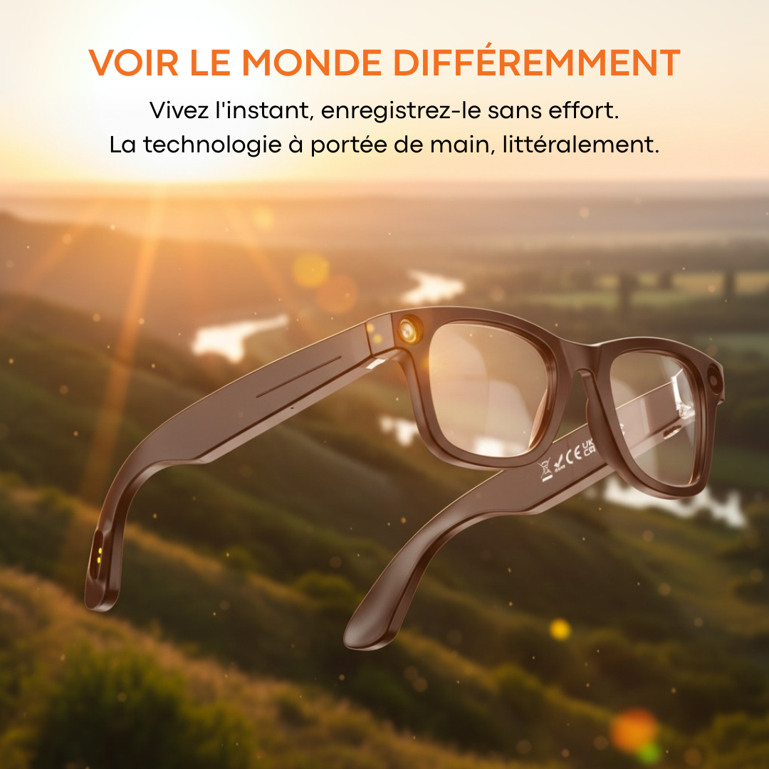 Lunettes Reevr intelligentes avec caméra AI