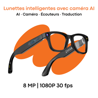 Lunettes Reevr intelligentes avec caméra AI