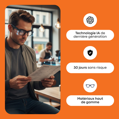 Lunettes Reevr intelligentes avec caméra AI